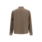 Bicolor Cotton Poplin Typewriter Jacket