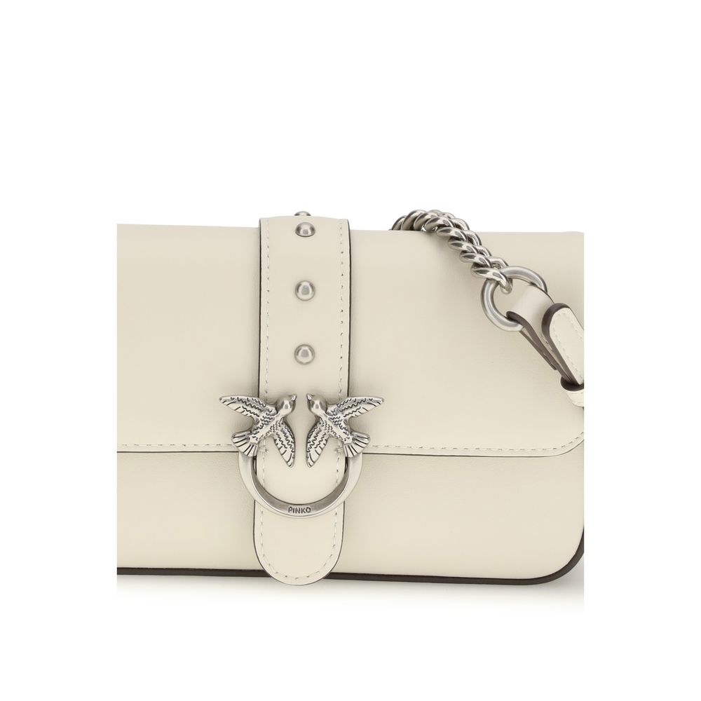 Baby Love Shoulder Bag In White Calf Leather