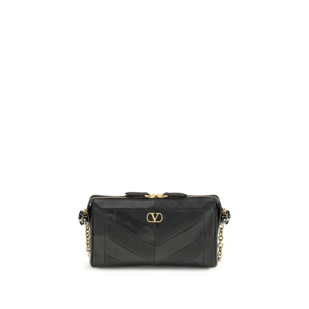 Small Panthea Chevron Shoulder Bag