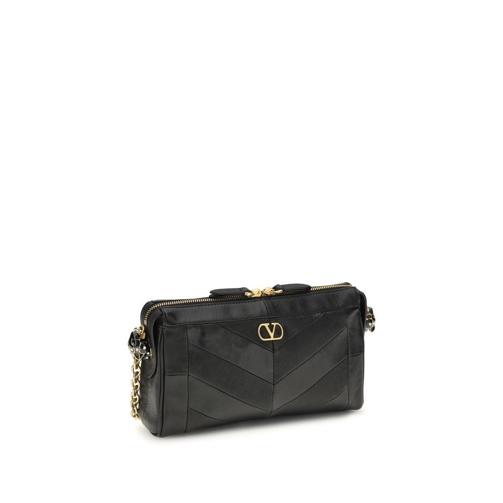 Small Panthea Chevron Shoulder Bag