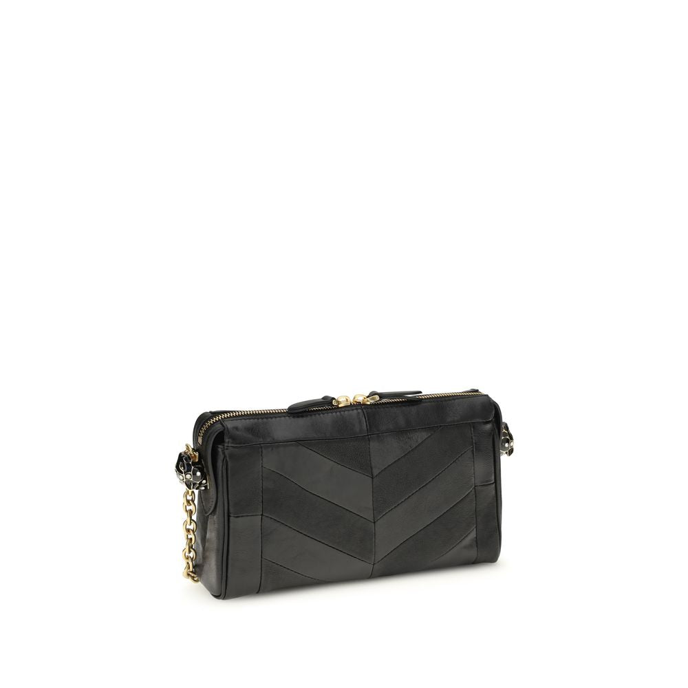 Small Panthea Chevron Shoulder Bag