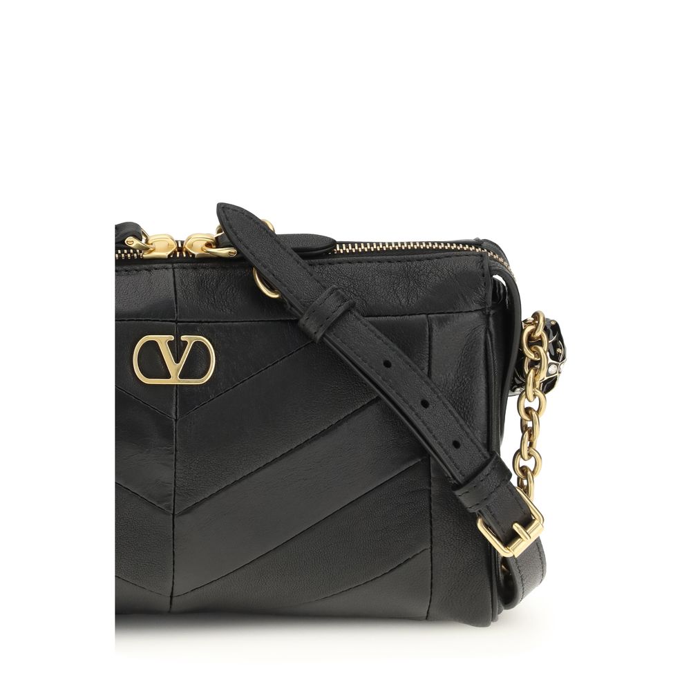 Small Panthea Chevron Shoulder Bag