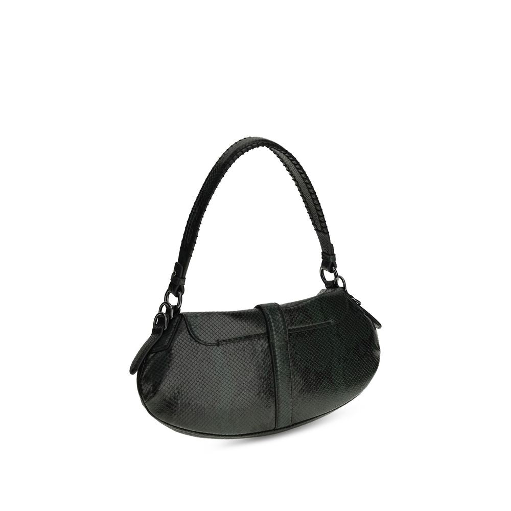 B-Kat Shoulder Bag In Blue Recycled Leather