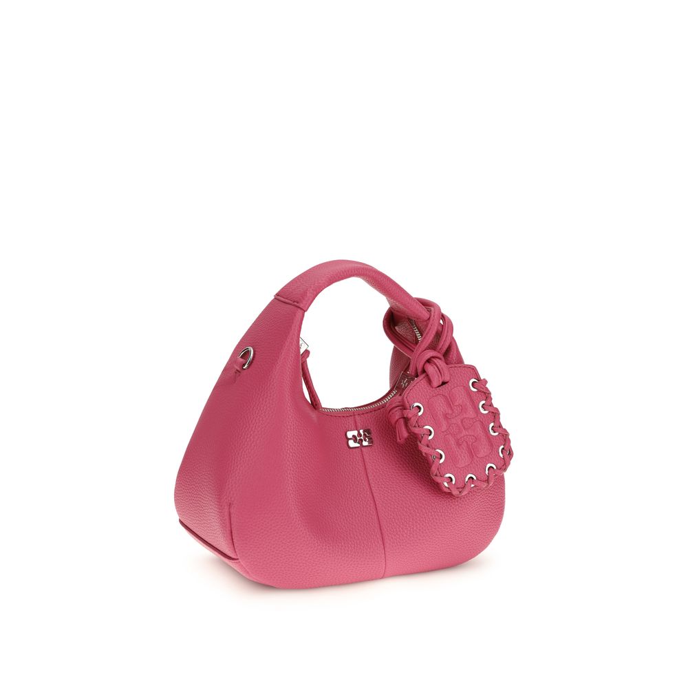 Mini Hobo Handbag In Recycled Polyester