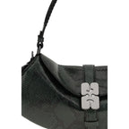 B-Kat Shoulder Bag In Blue Recycled Leather