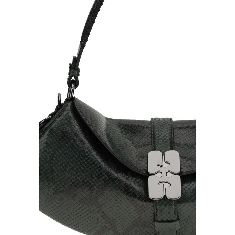 B-Kat Shoulder Bag In Blue Recycled Leather