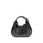 Mini Snake Handbag In Black Recycled Polyester