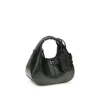 Mini Snake Handbag In Black Recycled Polyester