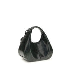 Mini Snake Handbag In Black Recycled Polyester