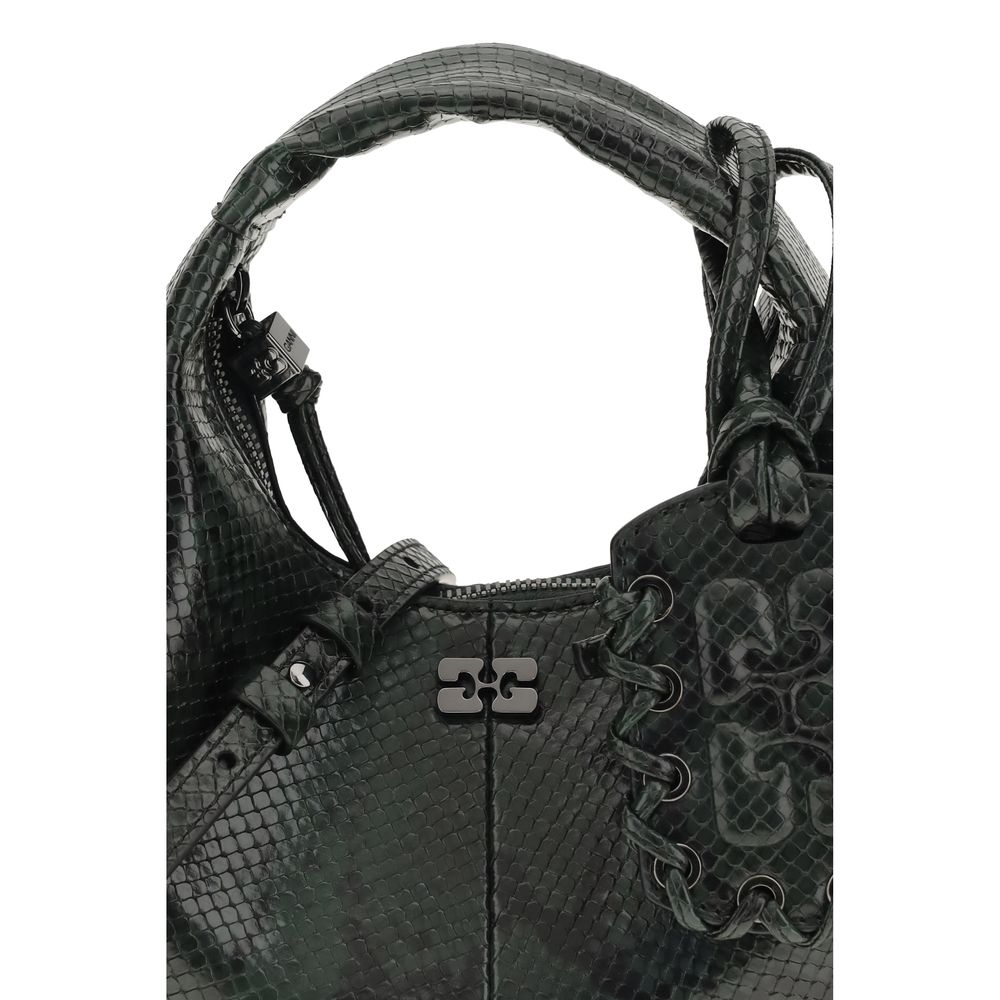 Mini Snake Handbag In Black Recycled Polyester