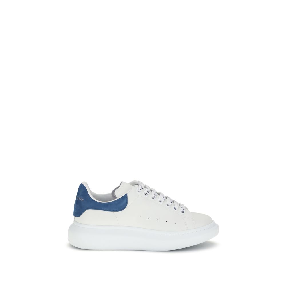 White Calf Leather Platform Sneakers