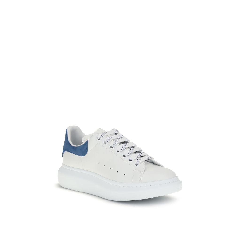White Calf Leather Platform Sneakers