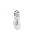 White Calf Leather Platform Sneakers