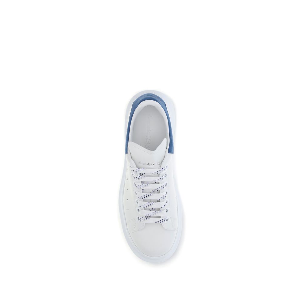 White Calf Leather Platform Sneakers
