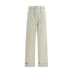 Blue Cotton Regular Fit Denim Jeans