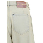 Blue Cotton Regular Fit Denim Jeans