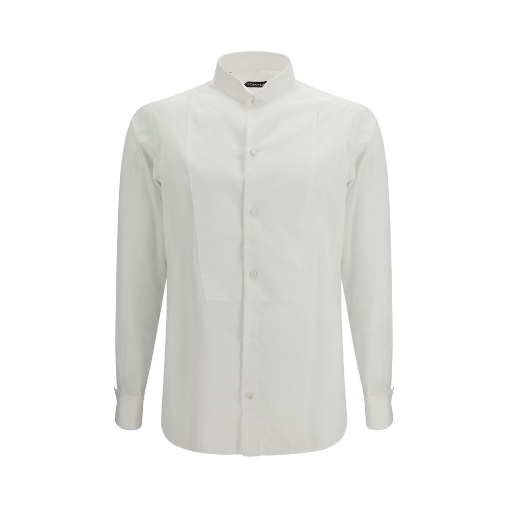 White Cotton Regular-Fit Shirt