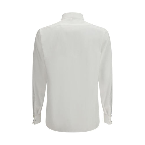 White Cotton Regular-Fit Shirt