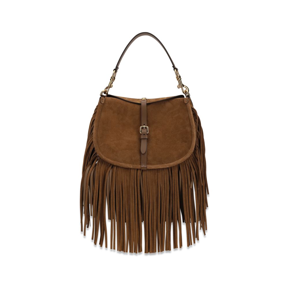 Medium Calf Leather Pony Shoulder Bag