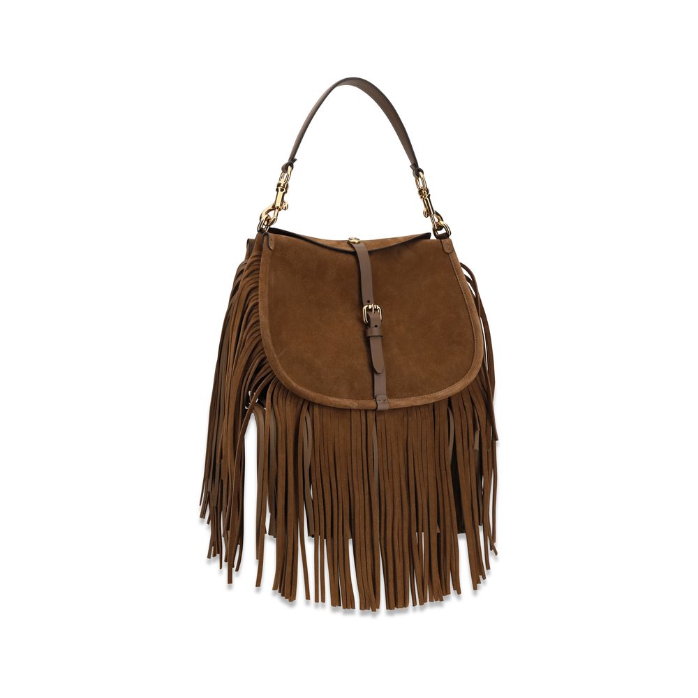Medium Calf Leather Pony Shoulder Bag