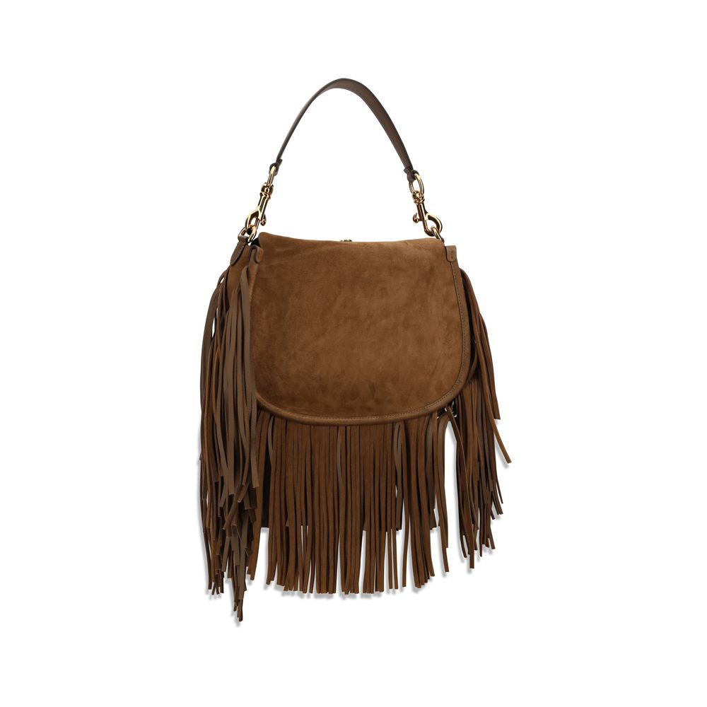 Medium Calf Leather Pony Shoulder Bag