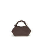 Brown Recycled Polyester Bou Small Handbag