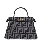 Black Fabric Handbag