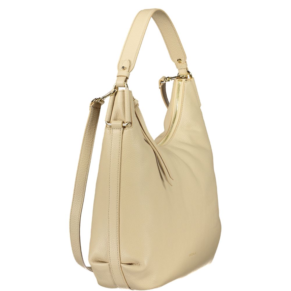 Beige Leather Rebekka Handbag