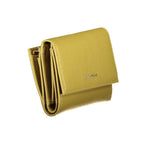 Metallic Soft Wallet In Verde Leather