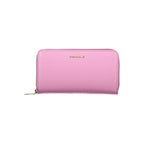 Metallic Soft Leather Wallet In Viola