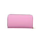 Metallic Soft Leather Wallet In Viola