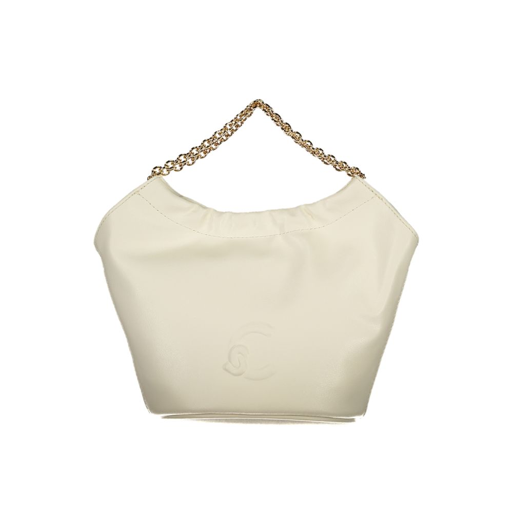 White Leather Smash Bag