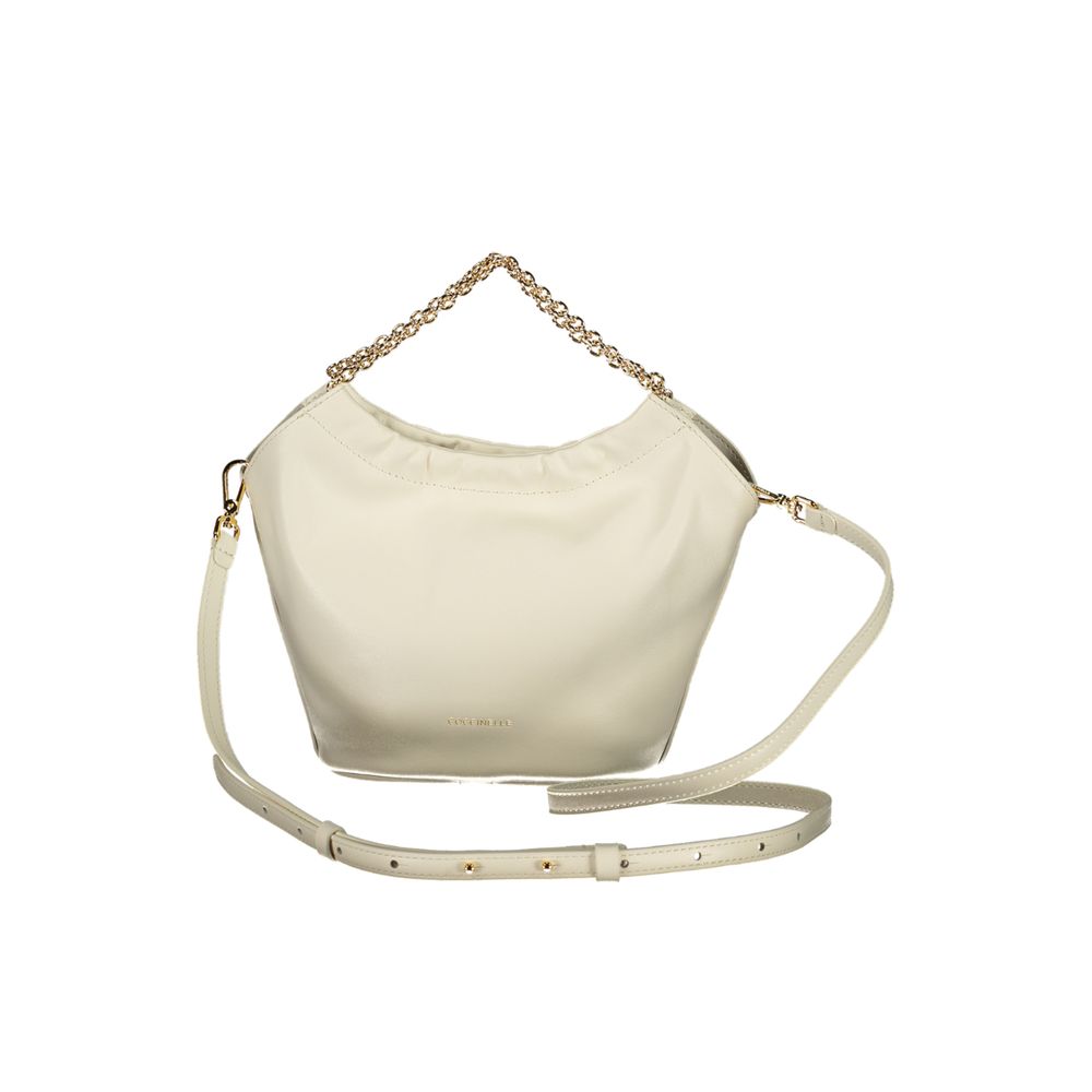 White Leather Smash Bag