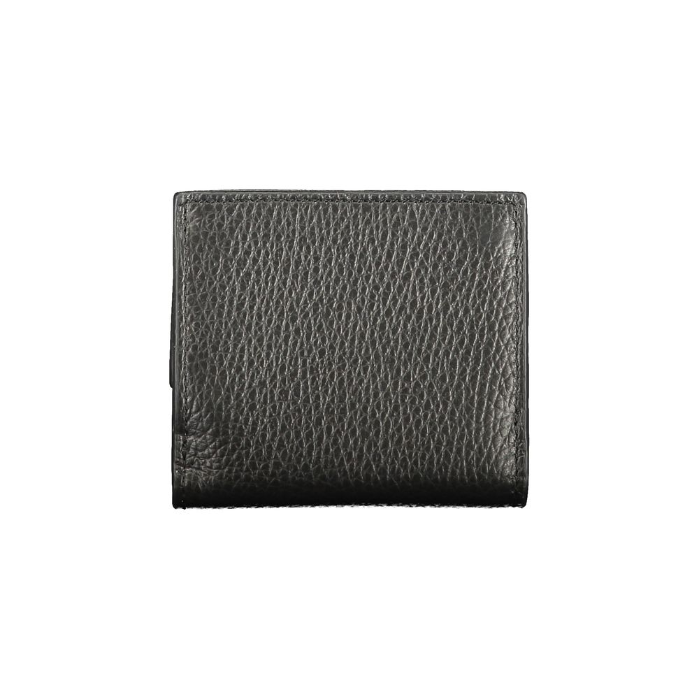 Metallic Soft Black Leather Wallet
