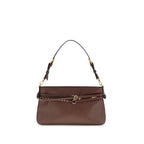 Brown Calf Leather Shoulder Bag