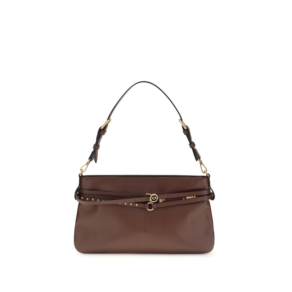 Brown Calf Leather Shoulder Bag