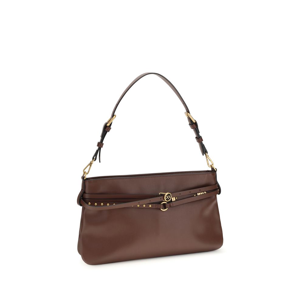 Brown Calf Leather Shoulder Bag