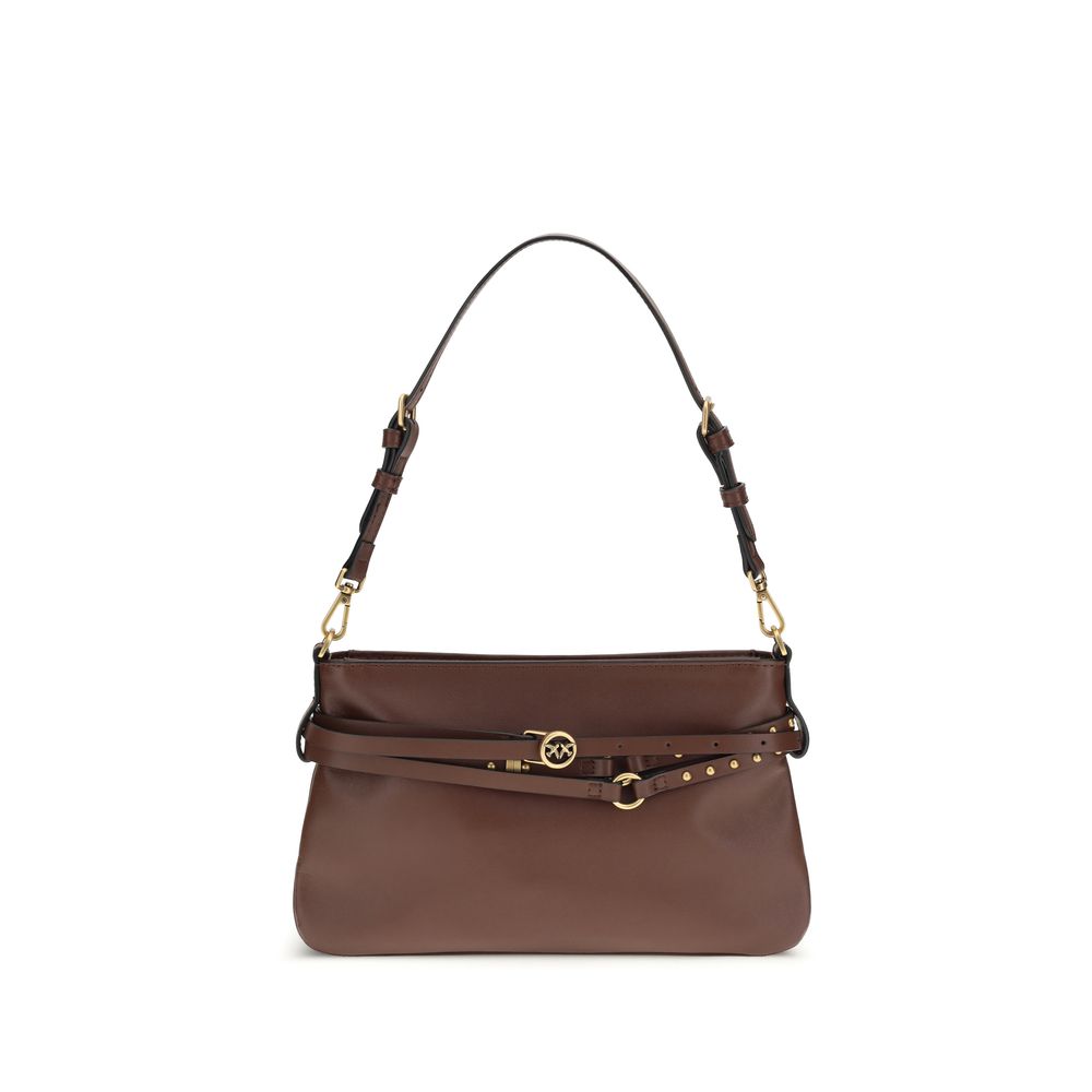 Brown Calf Leather Shoulder Bag