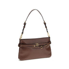 Brown Calf Leather Shoulder Bag