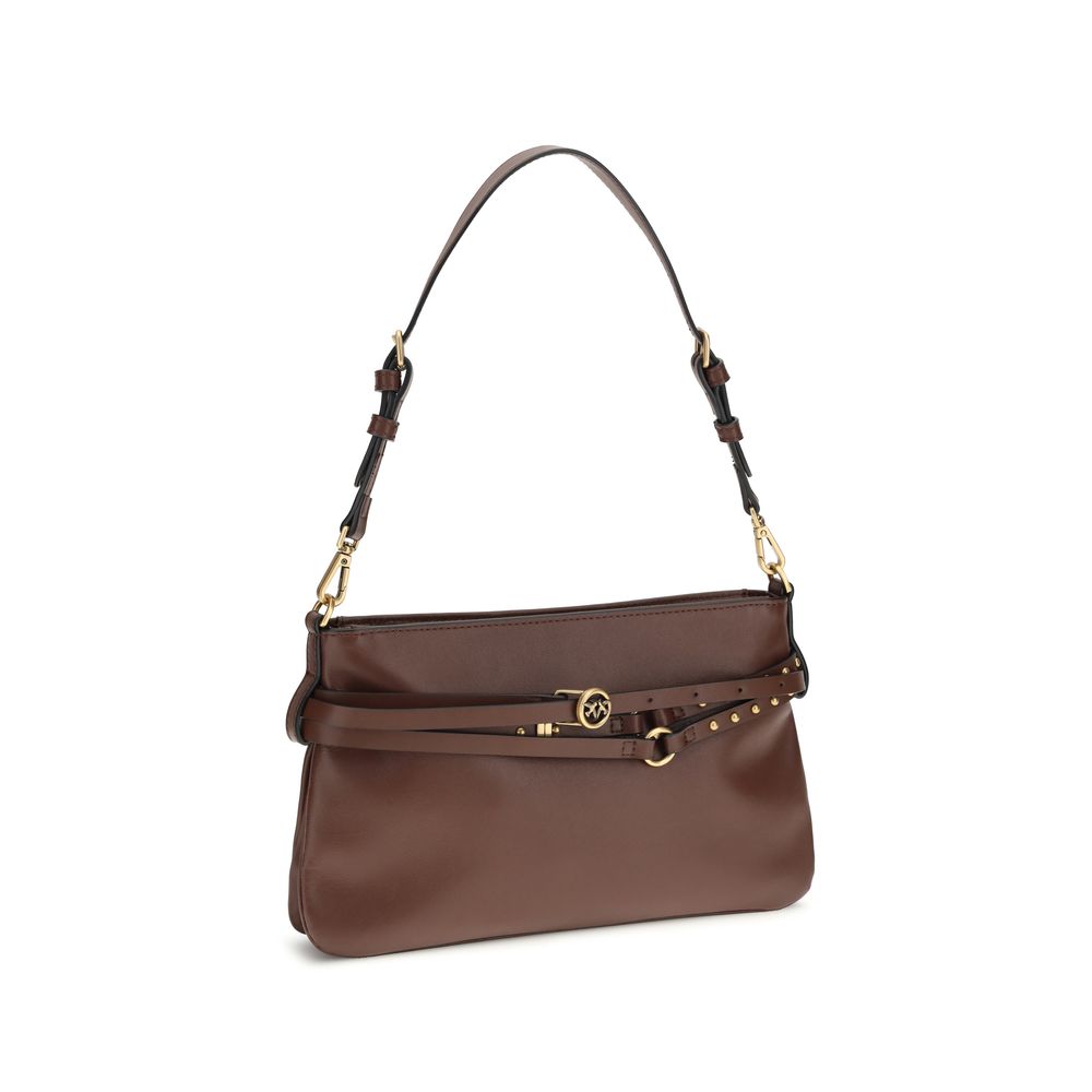 Brown Calf Leather Shoulder Bag