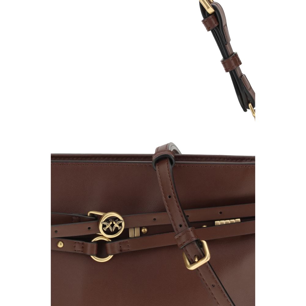 Brown Calf Leather Shoulder Bag
