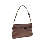 Brown Calf Leather Shoulder Bag