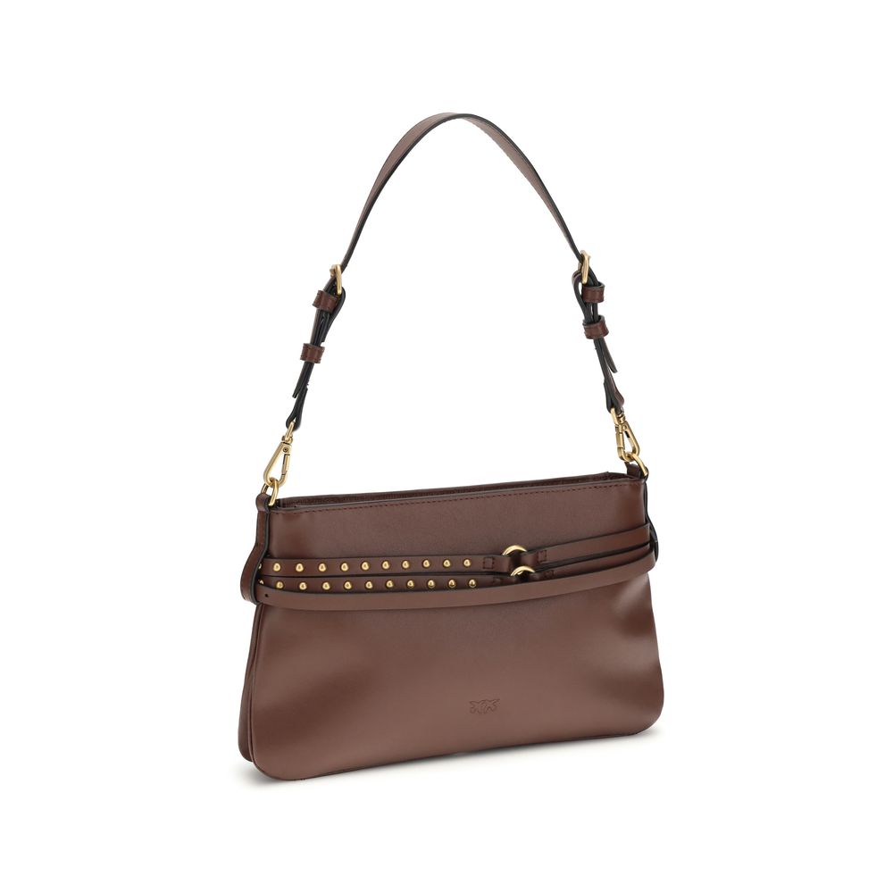 Brown Calf Leather Shoulder Bag