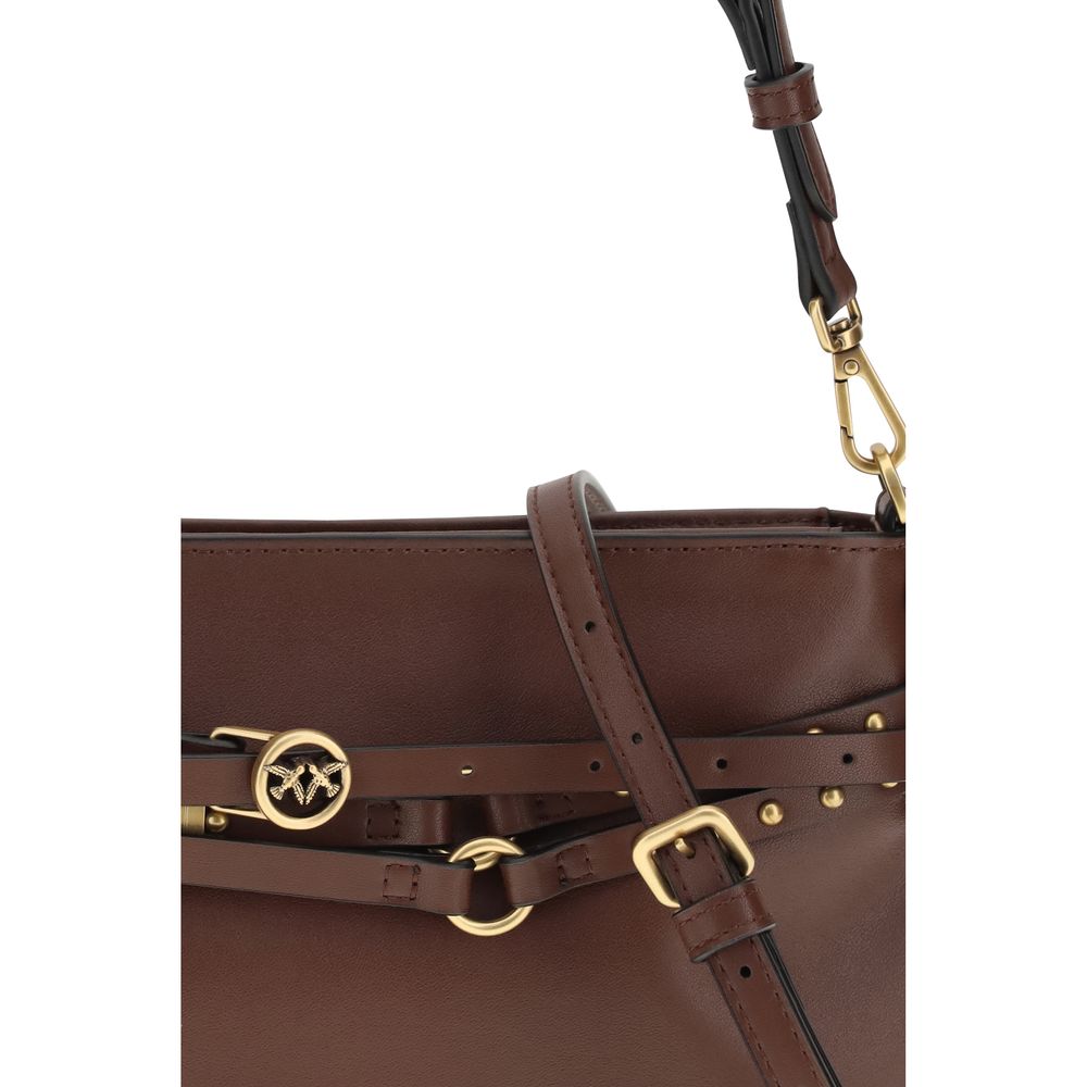 Brown Calf Leather Shoulder Bag
