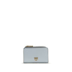 Refined Calf Leather Zip Card Holder