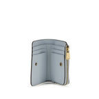 Refined Calf Leather Zip Card Holder