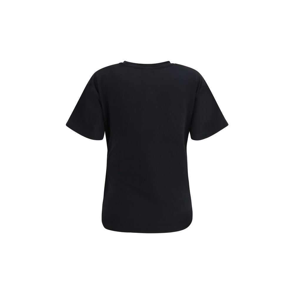Mary Cotton T-Shirt With Gold Waist Appliqué