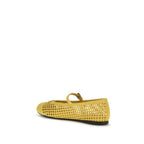 Bicolor Crochet Ballerinas