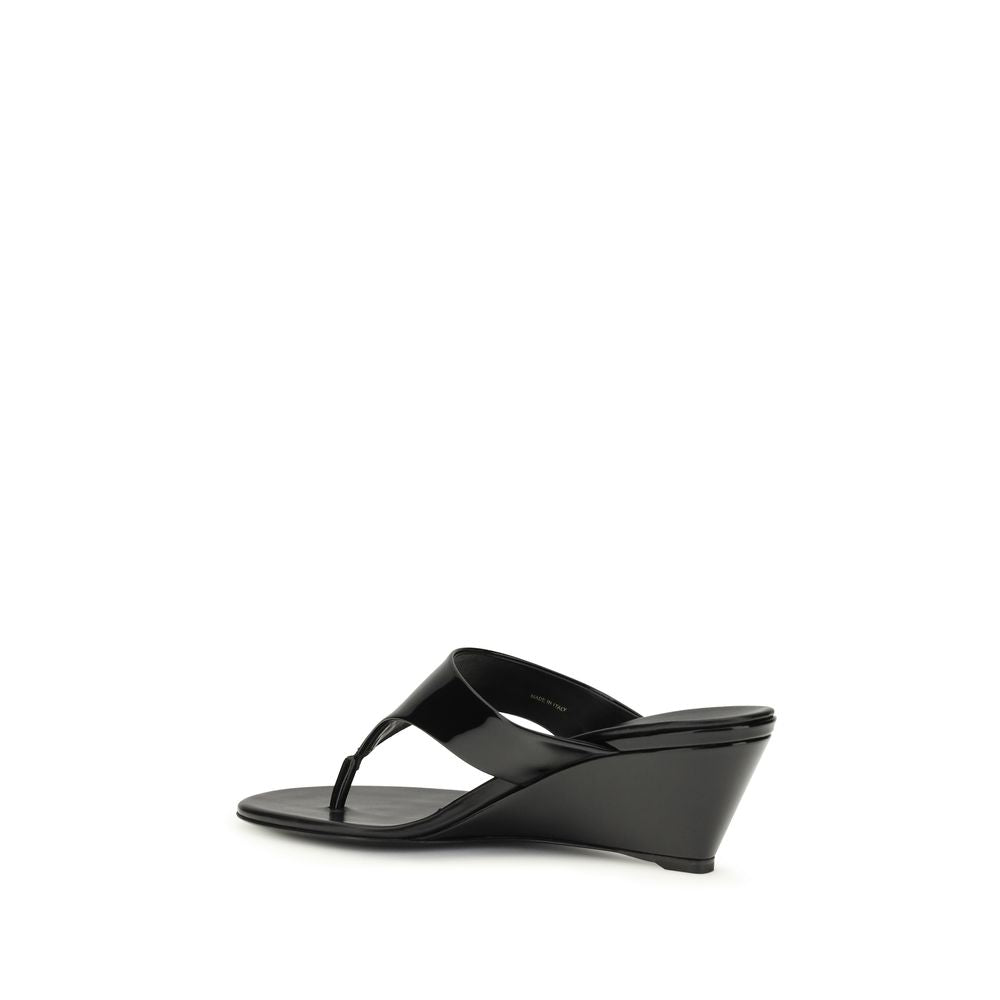 Patent Leather Thong Sandals