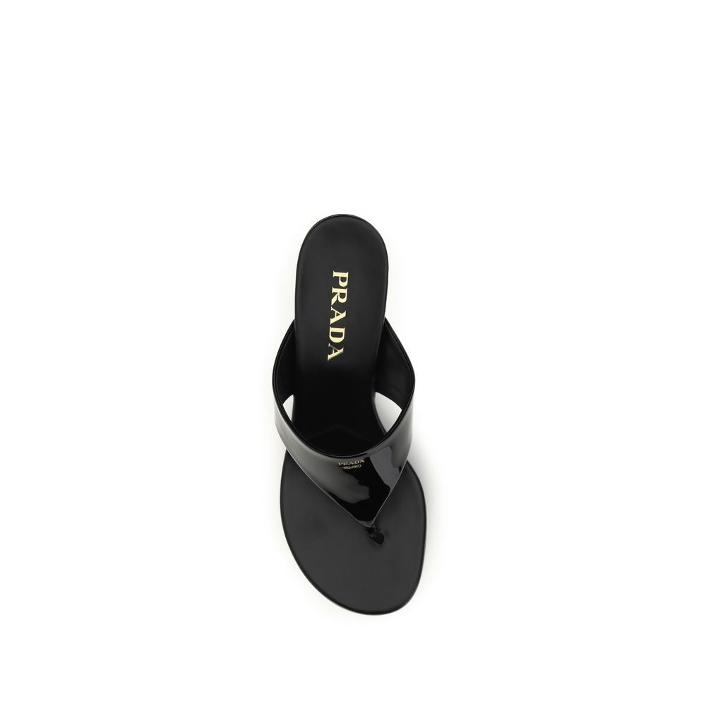 Patent Leather Thong Sandals